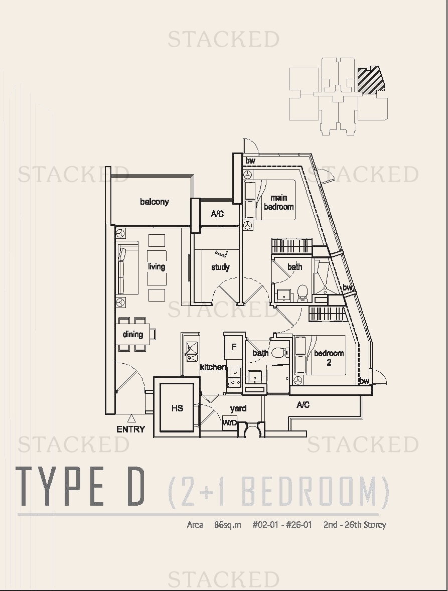 Beacon Heights floor plan